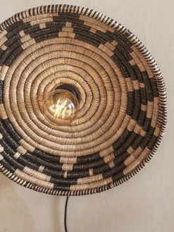 Wandlampen|Wandlampen-Good&Mojo Andros Wandlamp Black, Natural