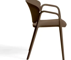 Tuinstoelen-Kave Home Ania Tuinstoel Donkerbruin