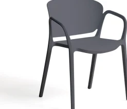 Tuinstoelen-Kave Home Ania Tuinstoel Antraciet