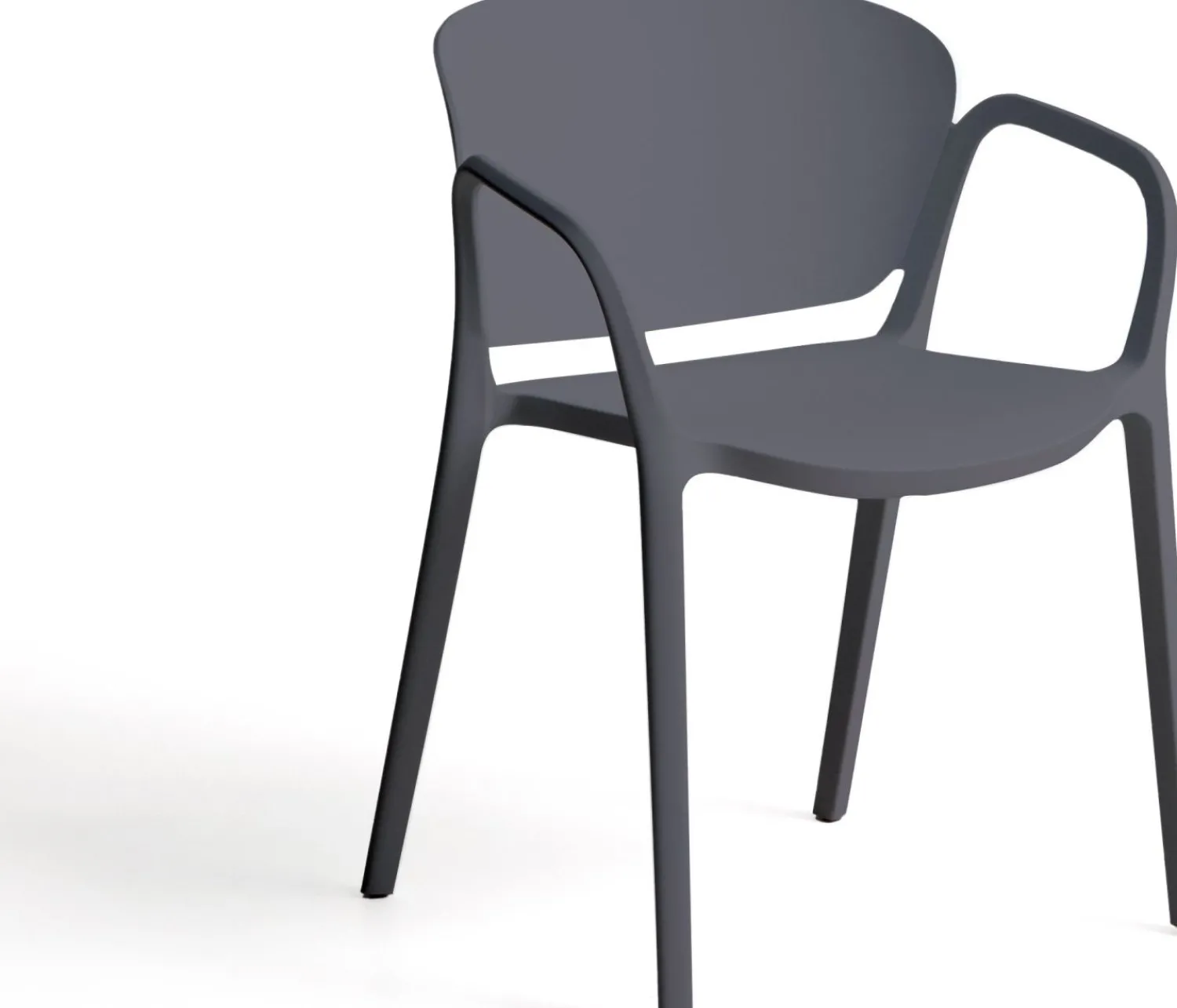Tuinstoelen-Kave Home Ania Tuinstoel Antraciet