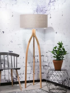 Moderne Vloerlampen|Vloerlampen-Good&Mojo Annapurna Vloerlamp taupe