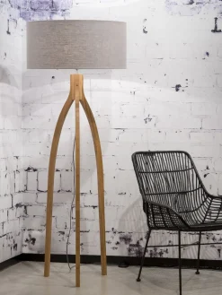 Vloerlampen|Vloerlampen-Good&Mojo Annapurna Vloerlamp lichtgrijs