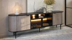 Dressoirs-XOOON Aramon Dressoir Zwart, Naturel