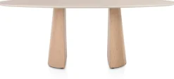 Ovale Eettafels-XOOON Aras Eettafel Travertin