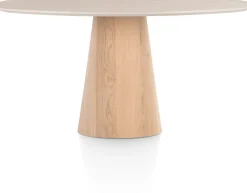 Ovale Eettafels-XOOON Aras Ovaal Eettafel Travertin