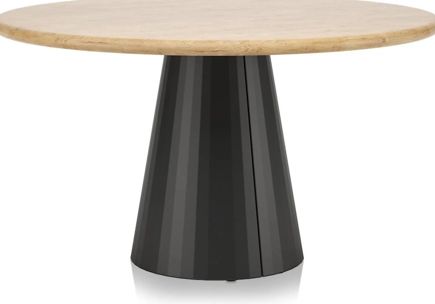 Houten Eettafels|Ronde Eettafels-XOOON Arawood Rond Eettafel Natural