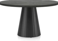 Houten Eettafels|Ronde Eettafels-XOOON Arawood Rond Eettafel Zwart