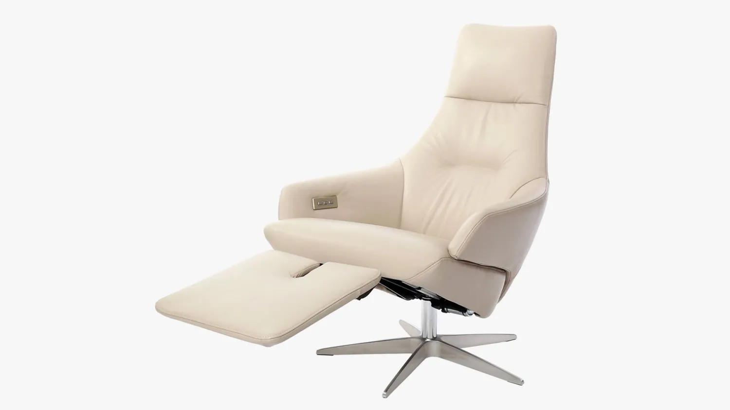 Leren Fauteuils|Relaxfauteuils-Gealux Arc 2003 Relaxfauteuil Naturel