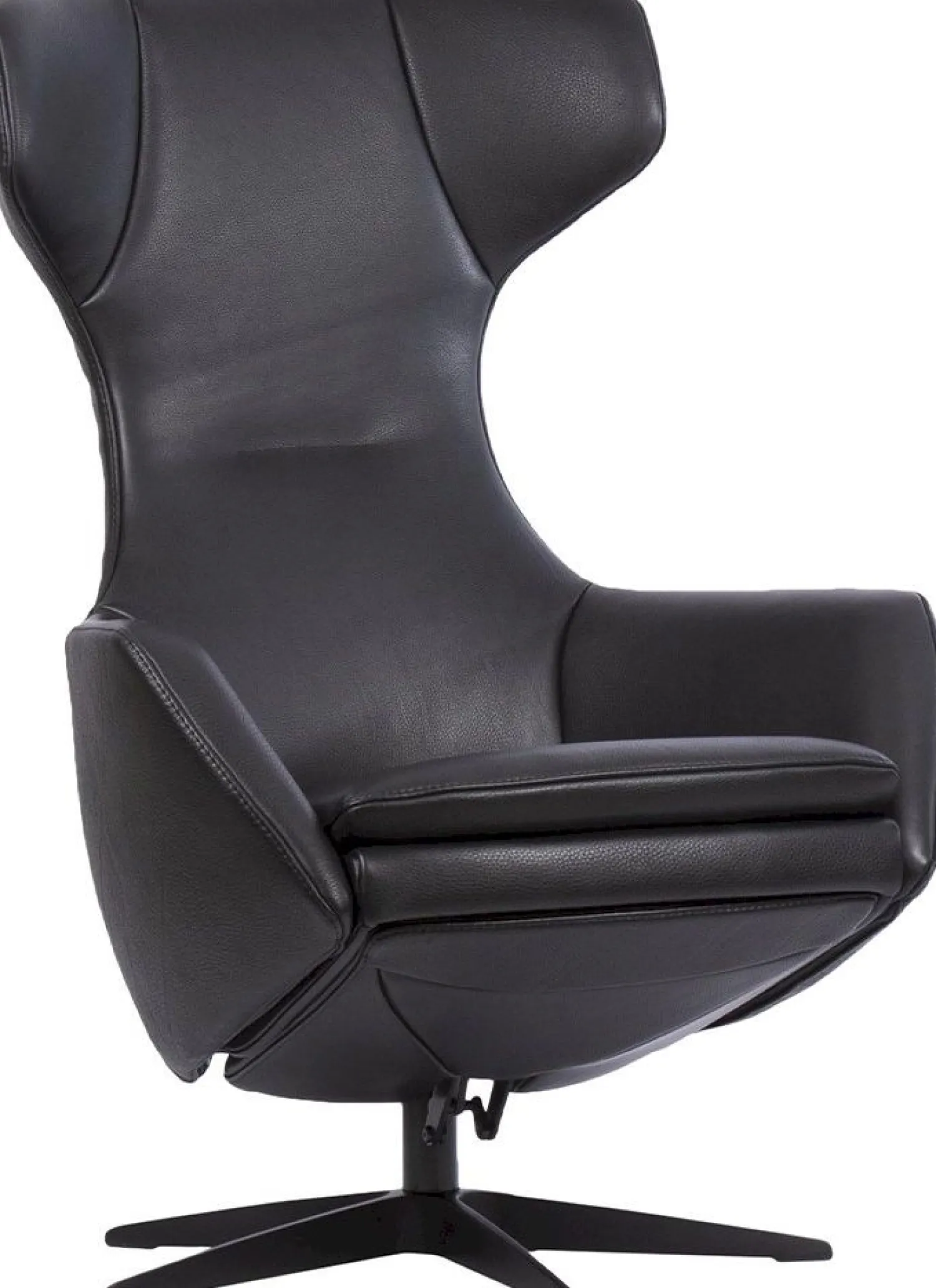 Leren Fauteuils|Relaxfauteuils-Gealux Arc 8046 Relaxfauteuil Zwart