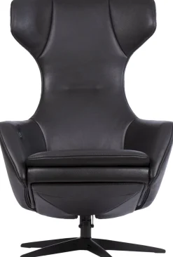 Leren Fauteuils|Relaxfauteuils-Gealux Arc 8046 Relaxfauteuil Zwart