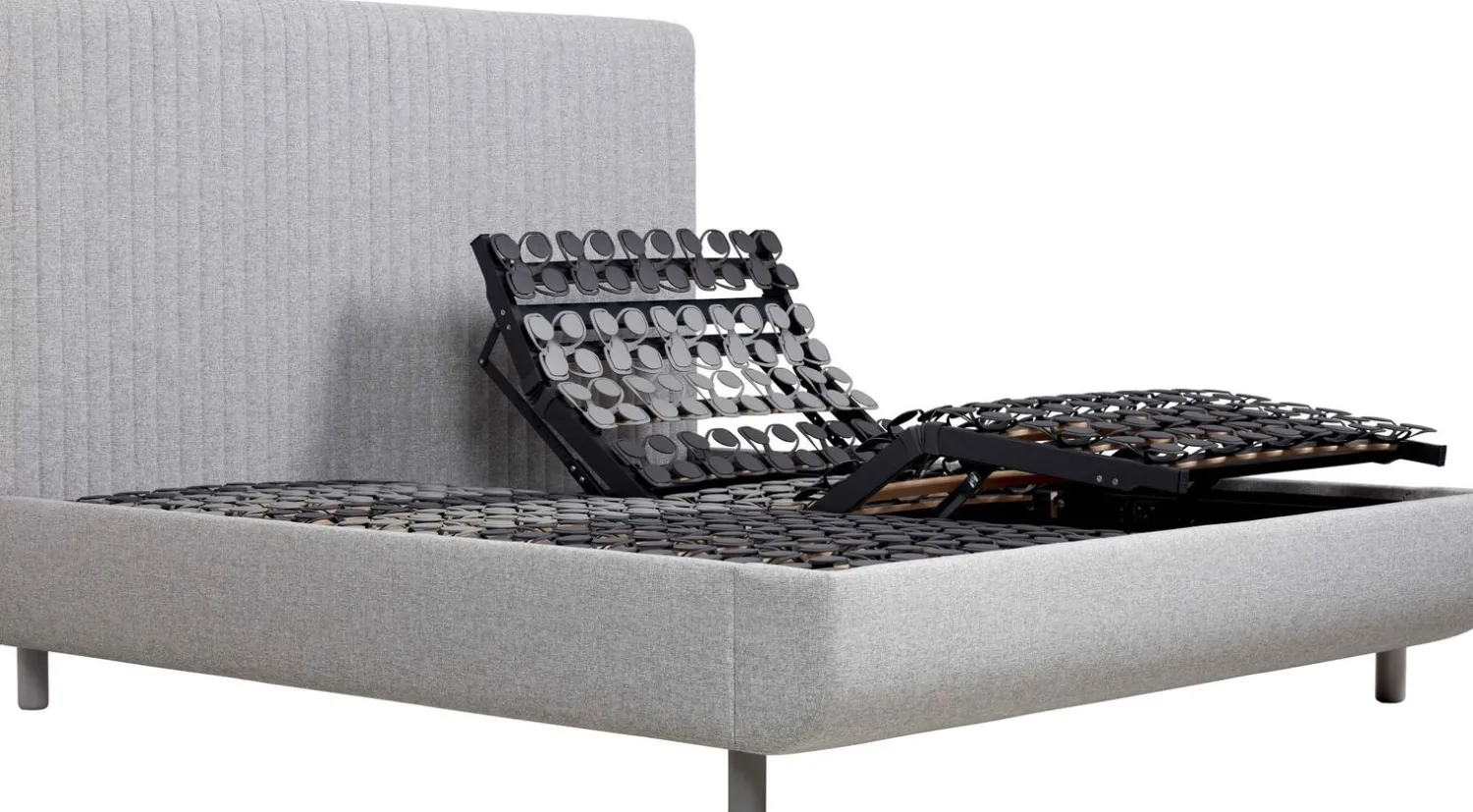 Elektrische Boxsprings-Tempur Arc Vertical Verstelbaar Boxspring Grijs