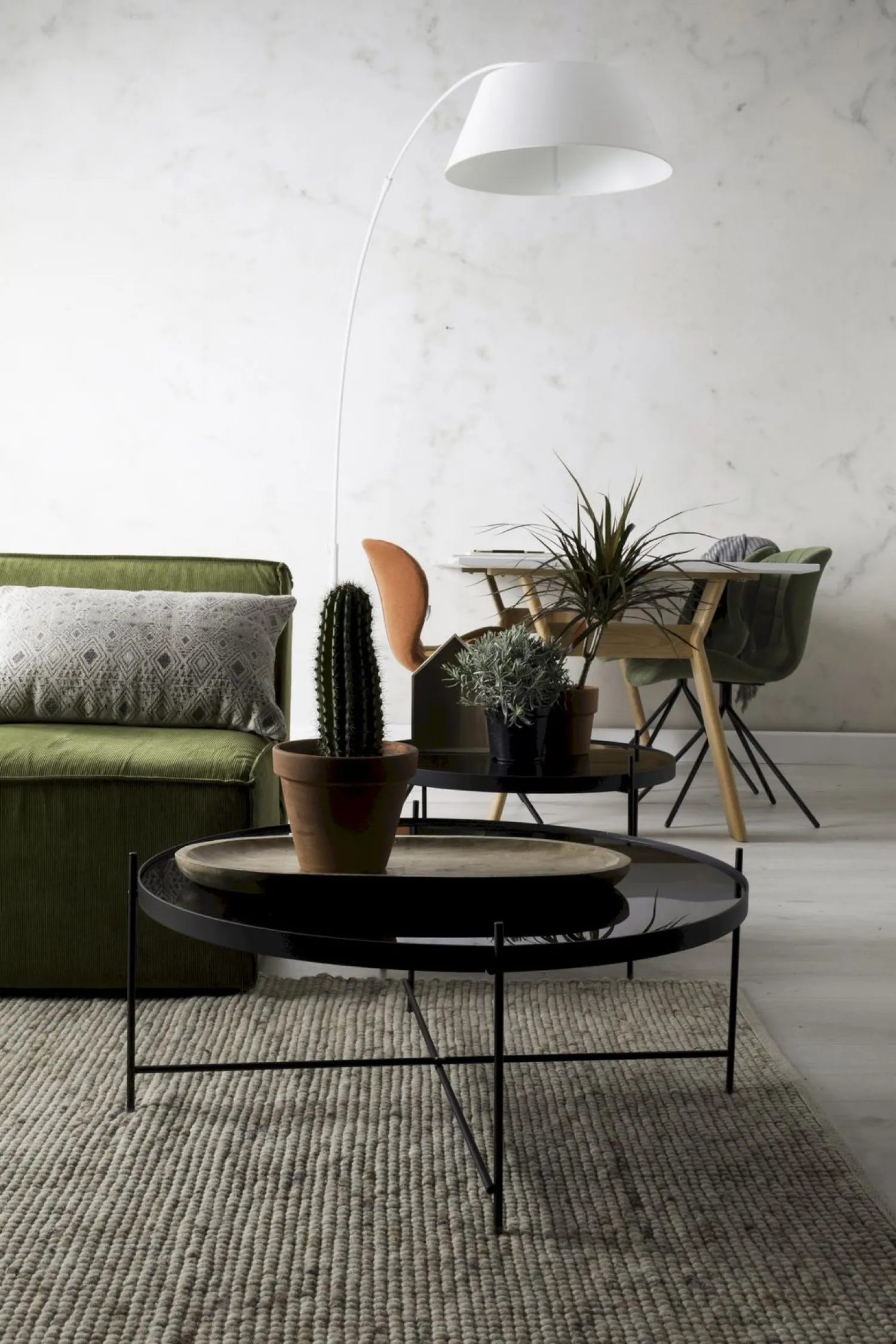 Moderne Vloerlampen|Vloerlampen-Zuiver Arc Vloerlamp White