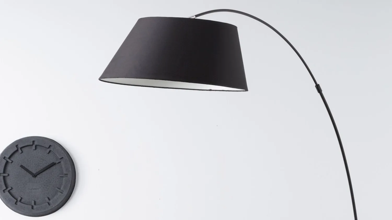 Moderne Vloerlampen|Vloerlampen-Zuiver Arc Vloerlamp Black