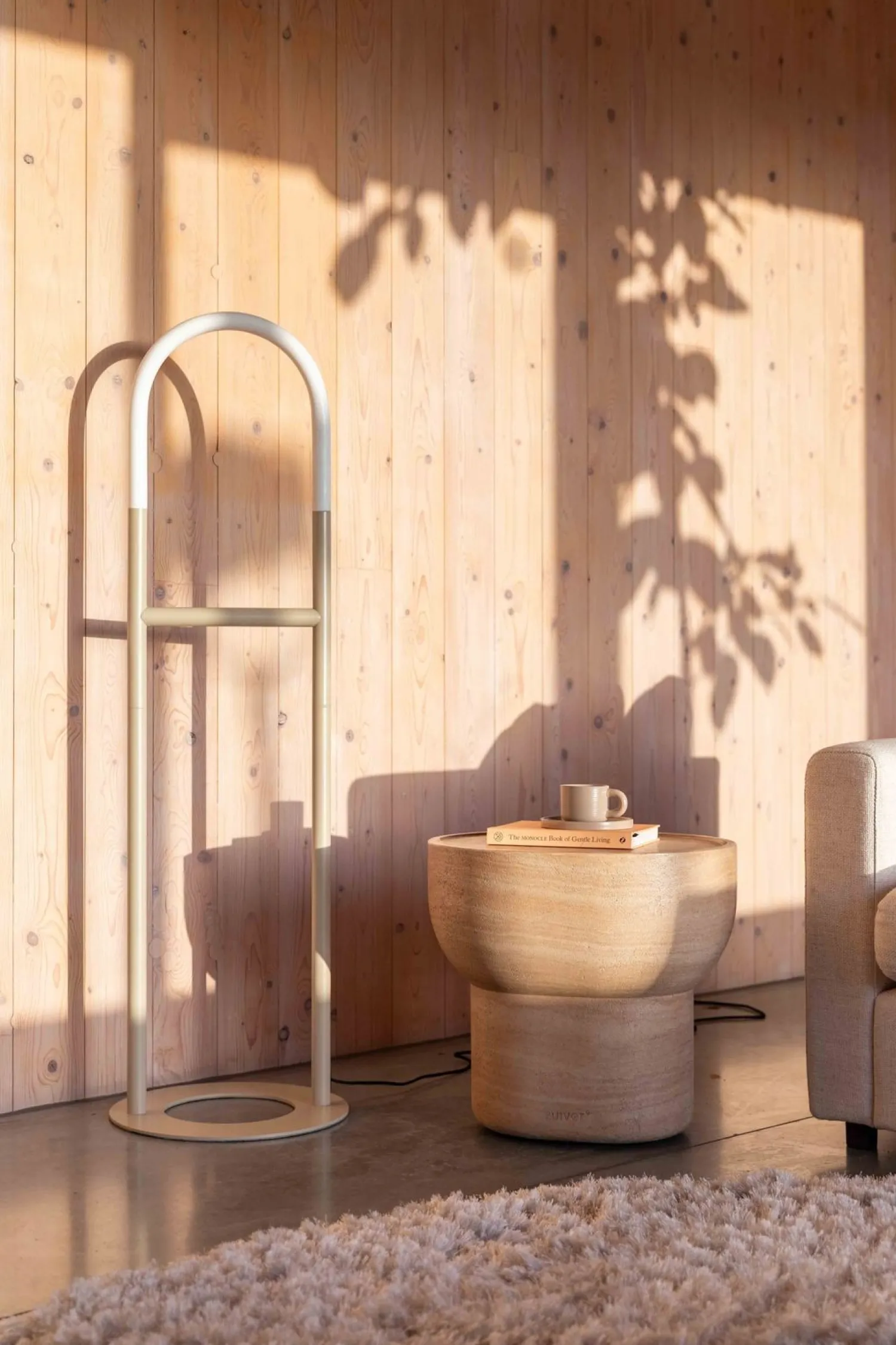 Design Vloerlampen|Vloerlampen-Zuiver Arch Vloerlamp Beige