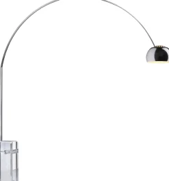 Moderne Vloerlampen|Vloerlampen-Flos Arco Vloerlamp Zilver