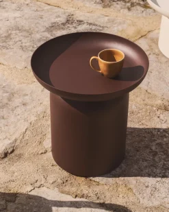 Tuintafels-Kave Home Arcola Bijzettafel Bruin