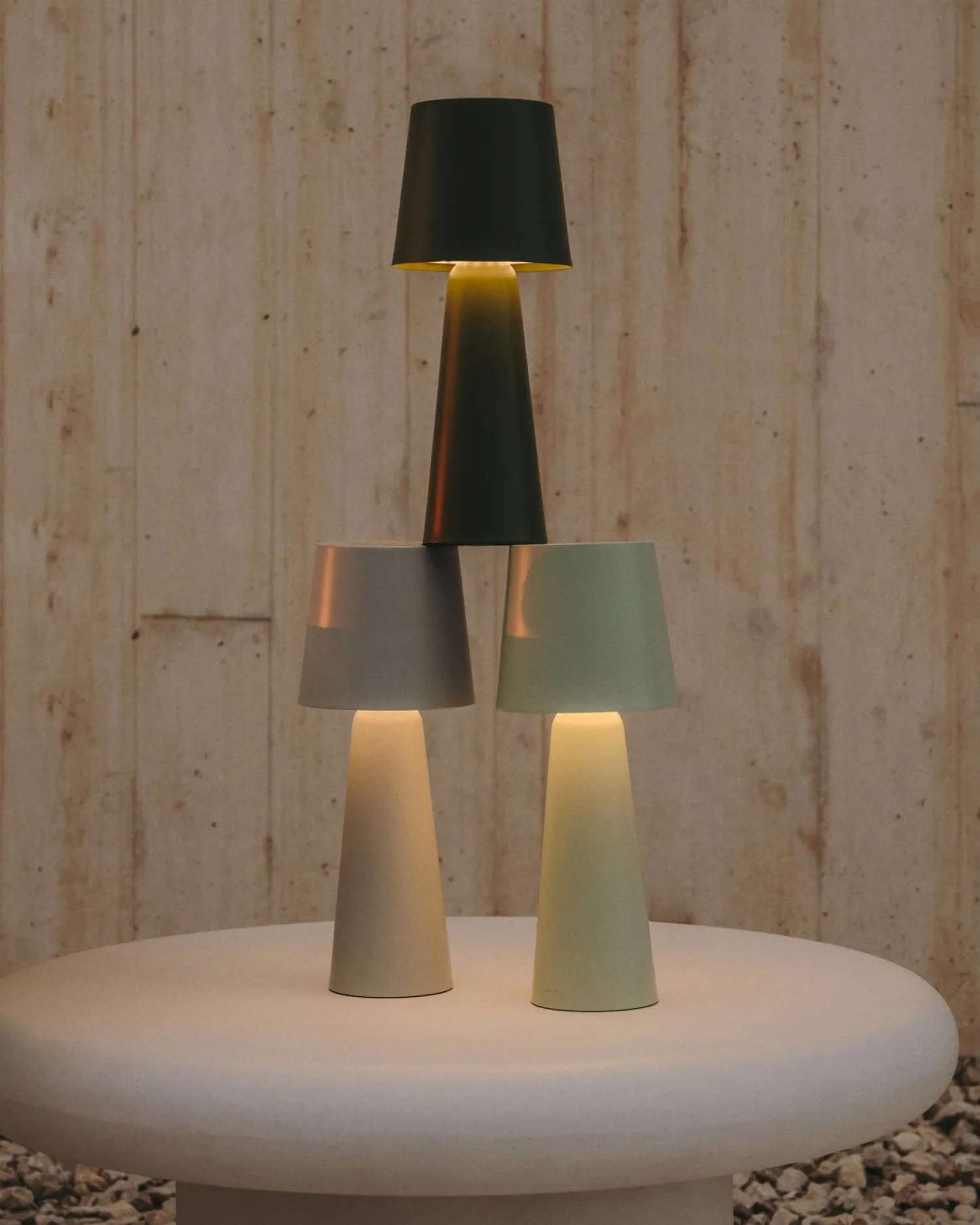 Moderne Tafellampen|Tafellampen-Kave Home Arenys Grote Tafellamp Turquoise