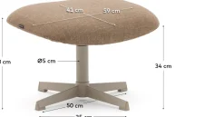 Moderne Tafellampen|Tafellampen-Kave Home Arenys Kleine Tafellamp Terracotta