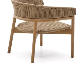 Tuinstoelen-Kave Home Arinella Outdoor Fauteuil Beige, Naturel