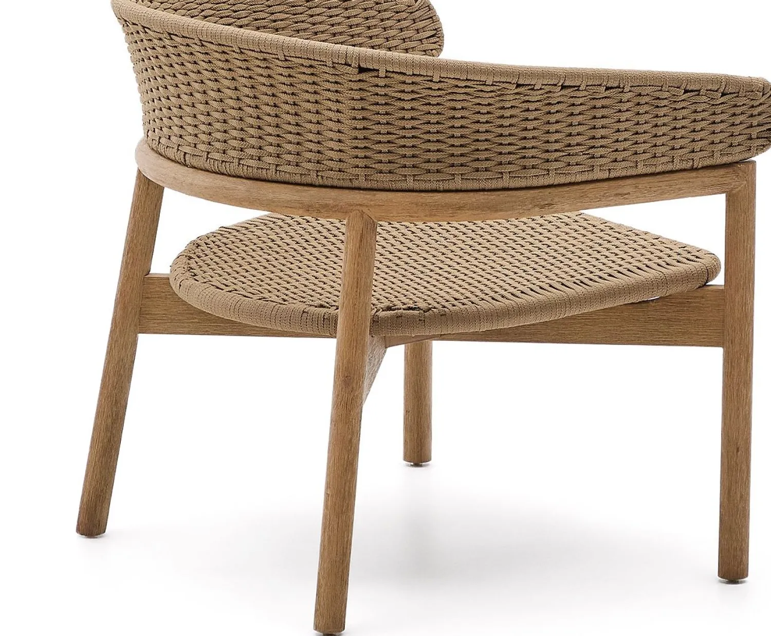 Tuinstoelen-Kave Home Arinella Outdoor Fauteuil Beige, Naturel