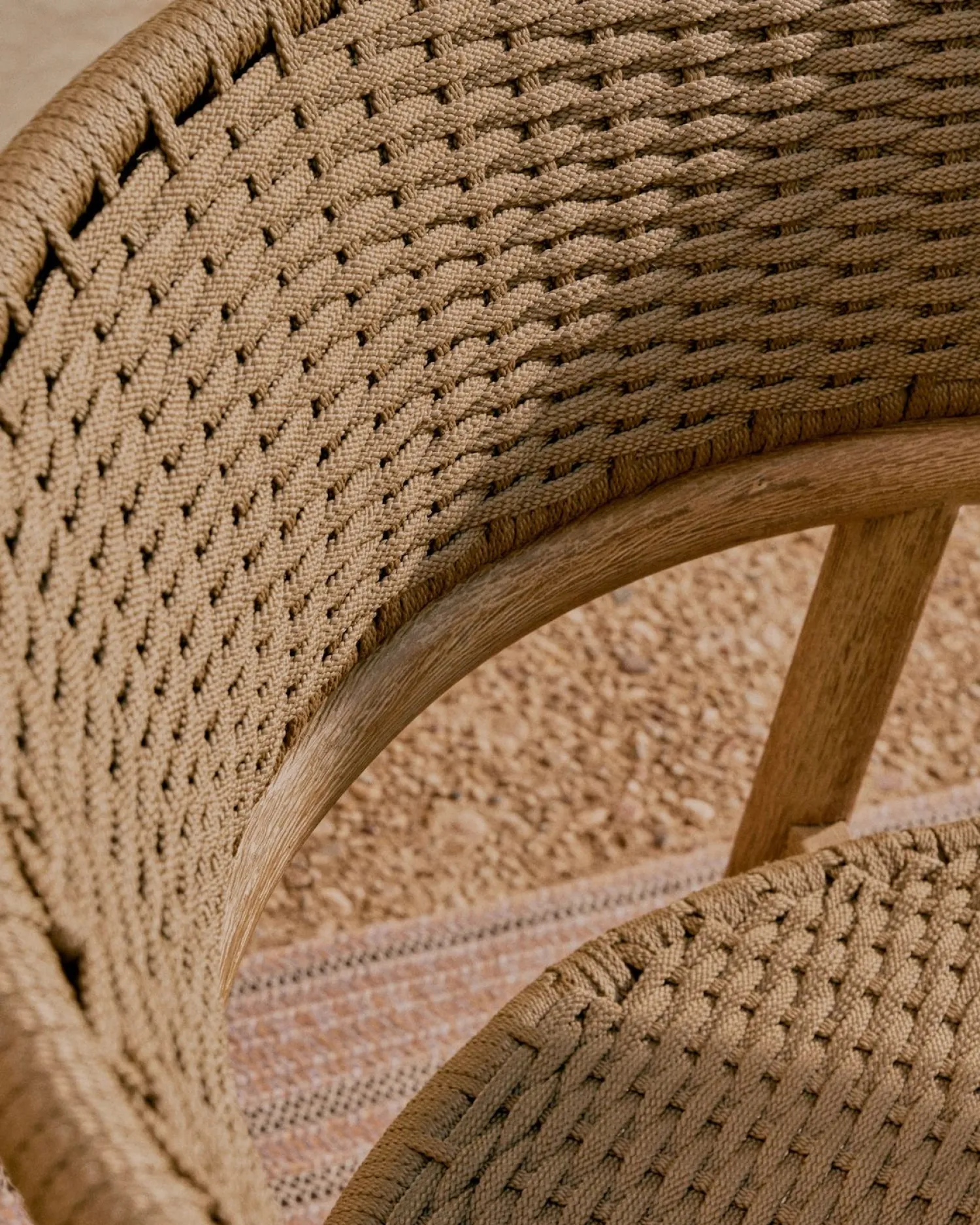 Tuinbanken|Zitbanken-Kave Home Arinella Tuinbank Beige, Naturel