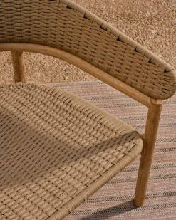 Tuinbanken|Zitbanken-Kave Home Arinella Tuinbank Beige, Naturel
