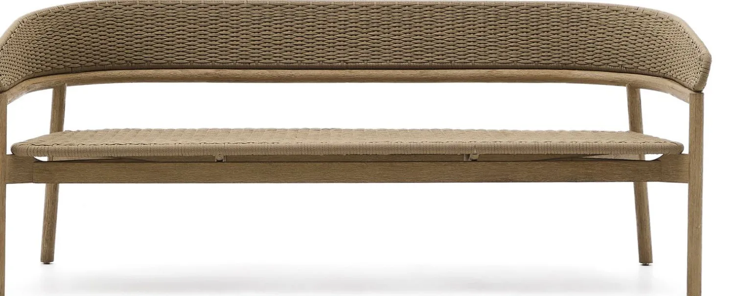 Tuinbanken|Zitbanken-Kave Home Arinella Tuinbank Beige, Naturel