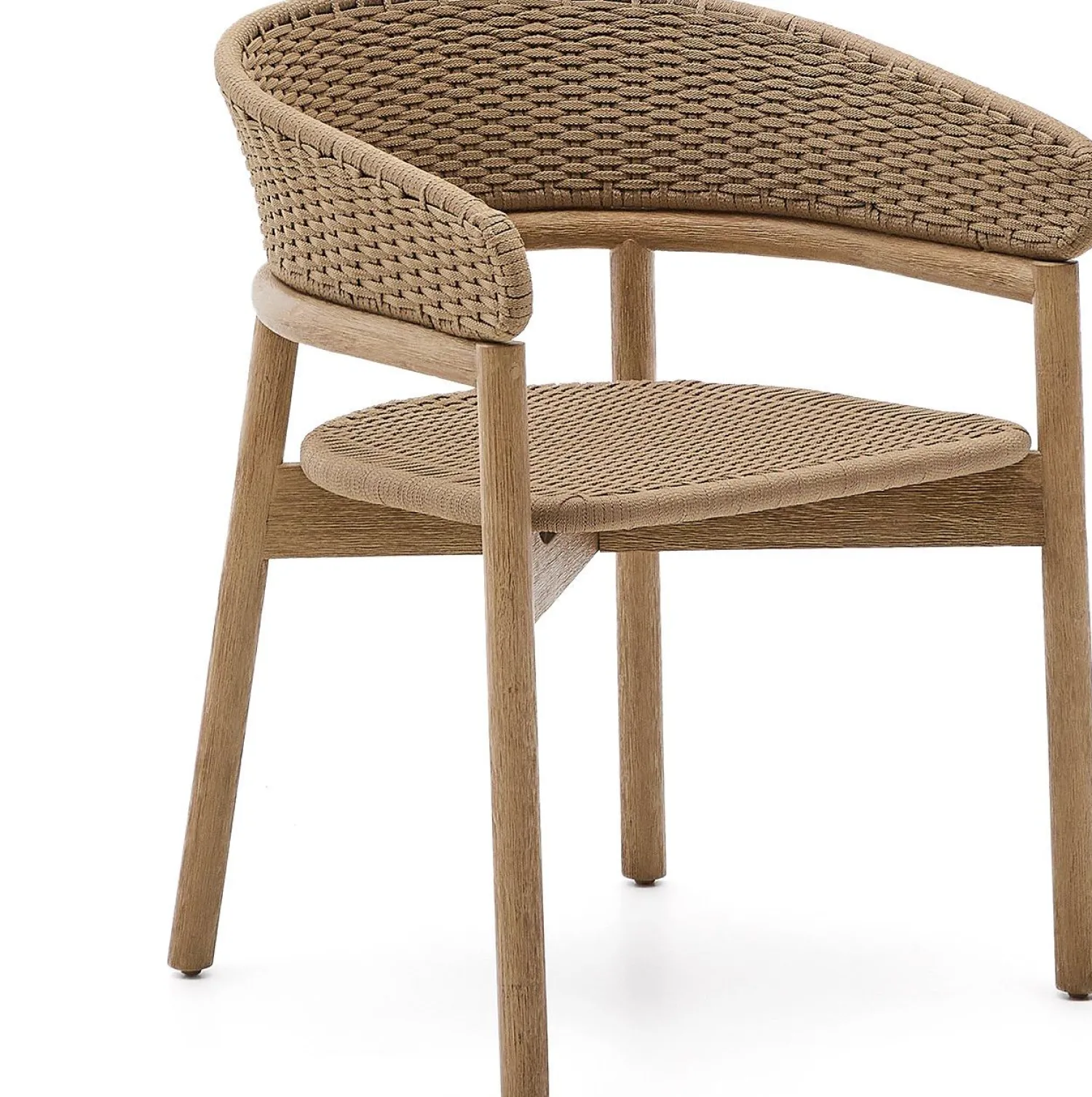 Tuinstoelen-Kave Home Arinella Tuinstoel Naturel