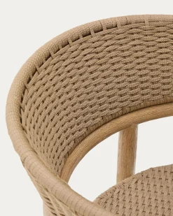 Tuinstoelen-Kave Home Arinella Tuinstoel Naturel