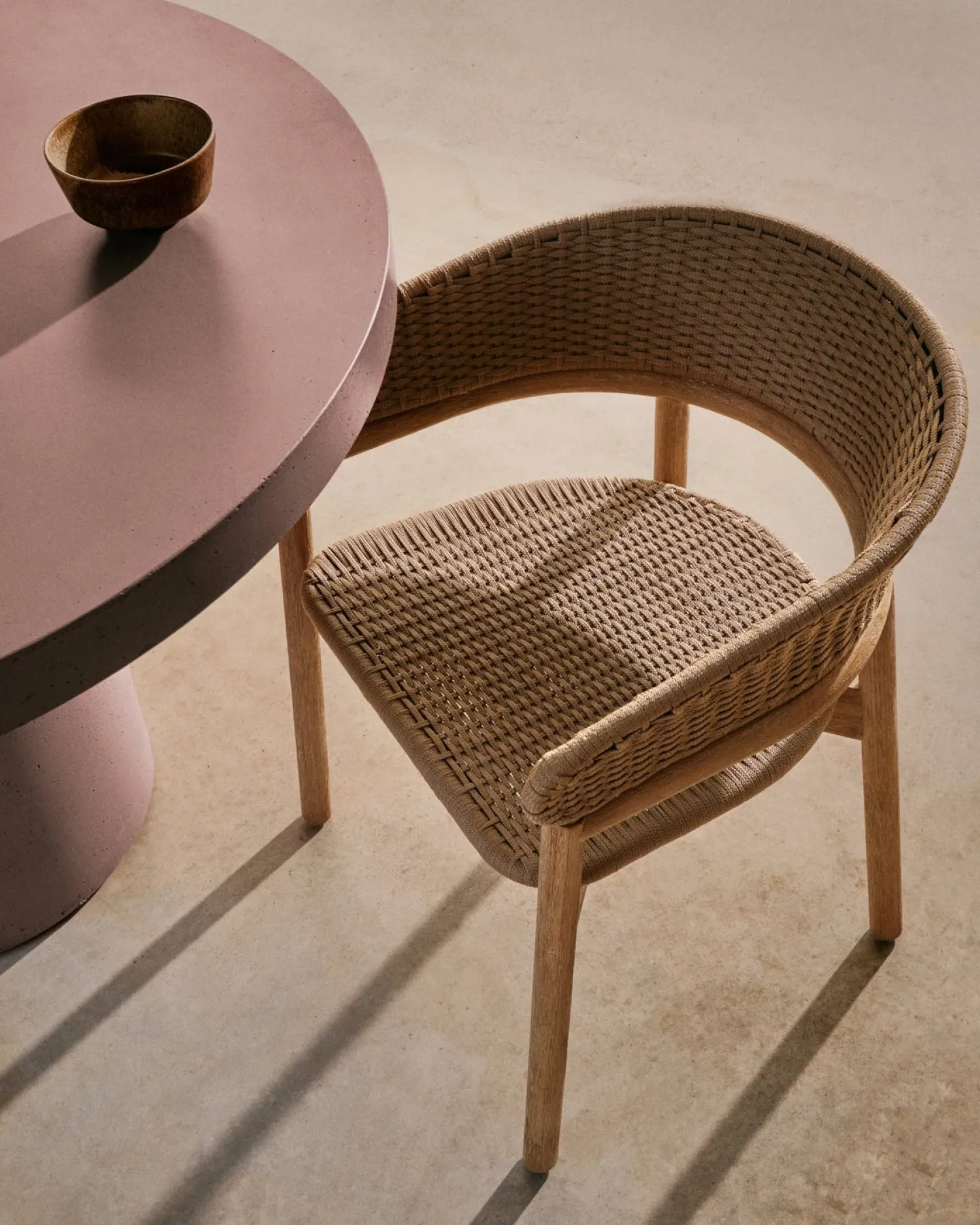 Tuinstoelen-Kave Home Arinella Tuinstoel Naturel