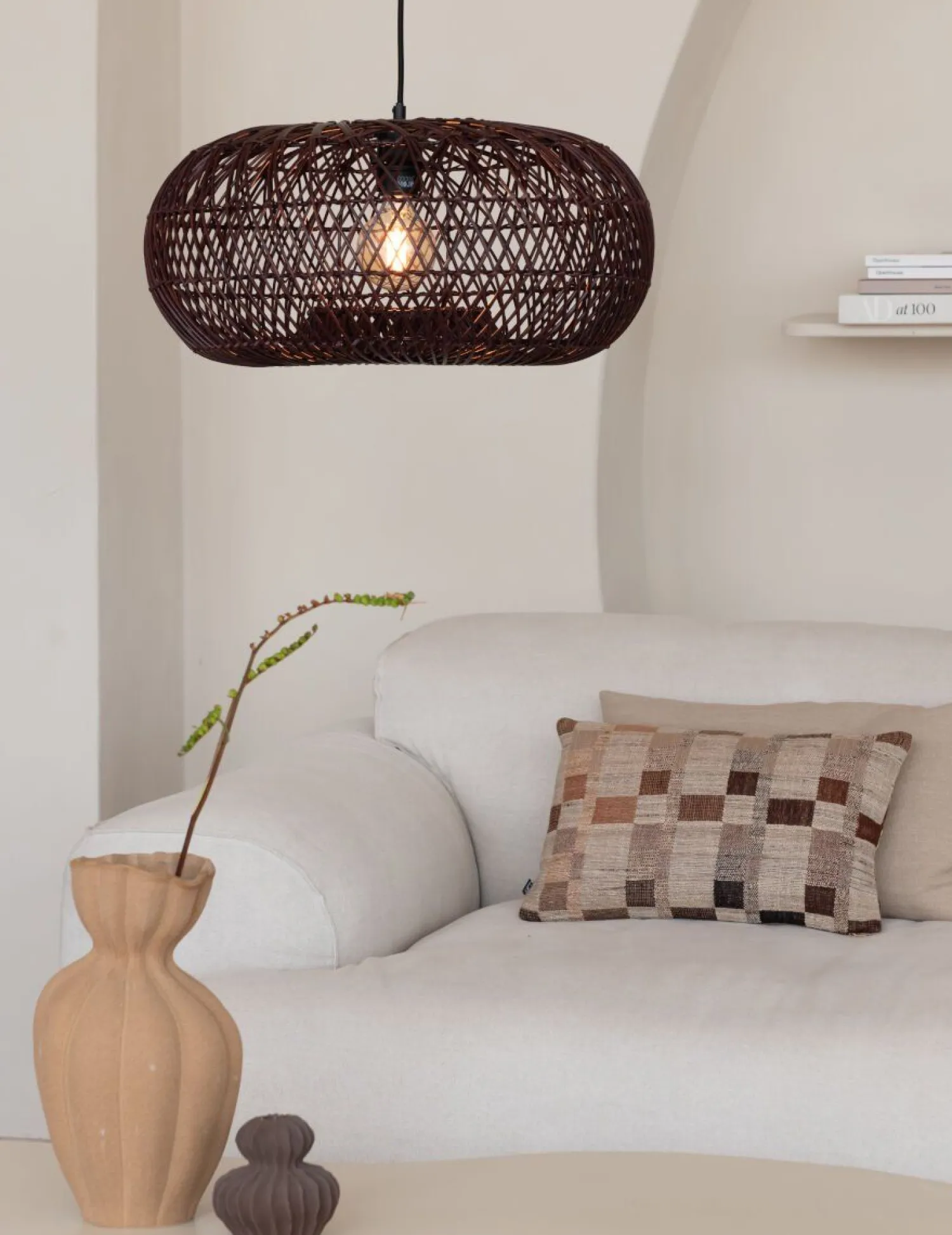 Hanglampen|Hanglampen-Good&Mojo Arizona Hanglamp Burgundy