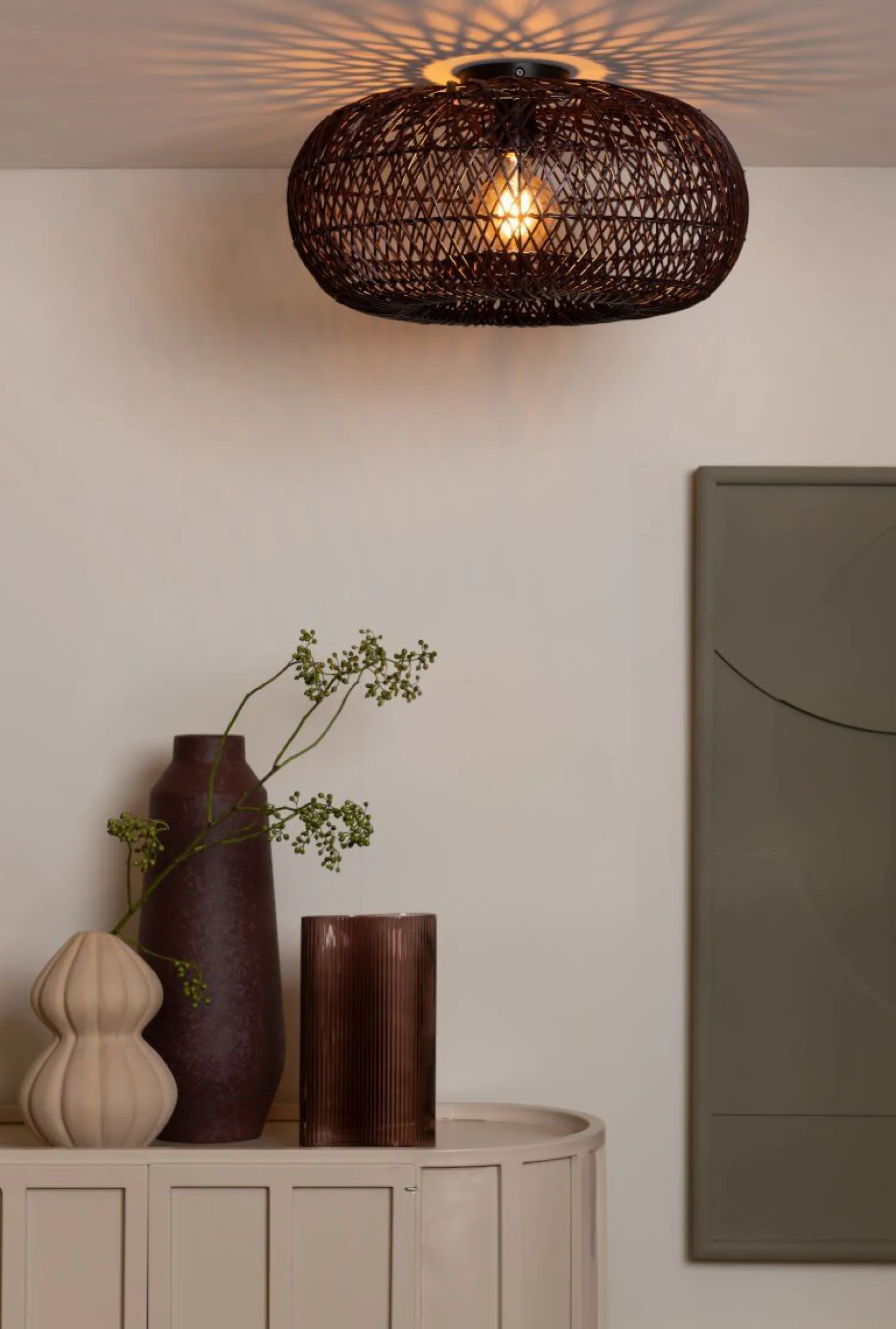Plafondlampen|Plafondlampen-Good&Mojo Arizona Plafondlamp Burgundy