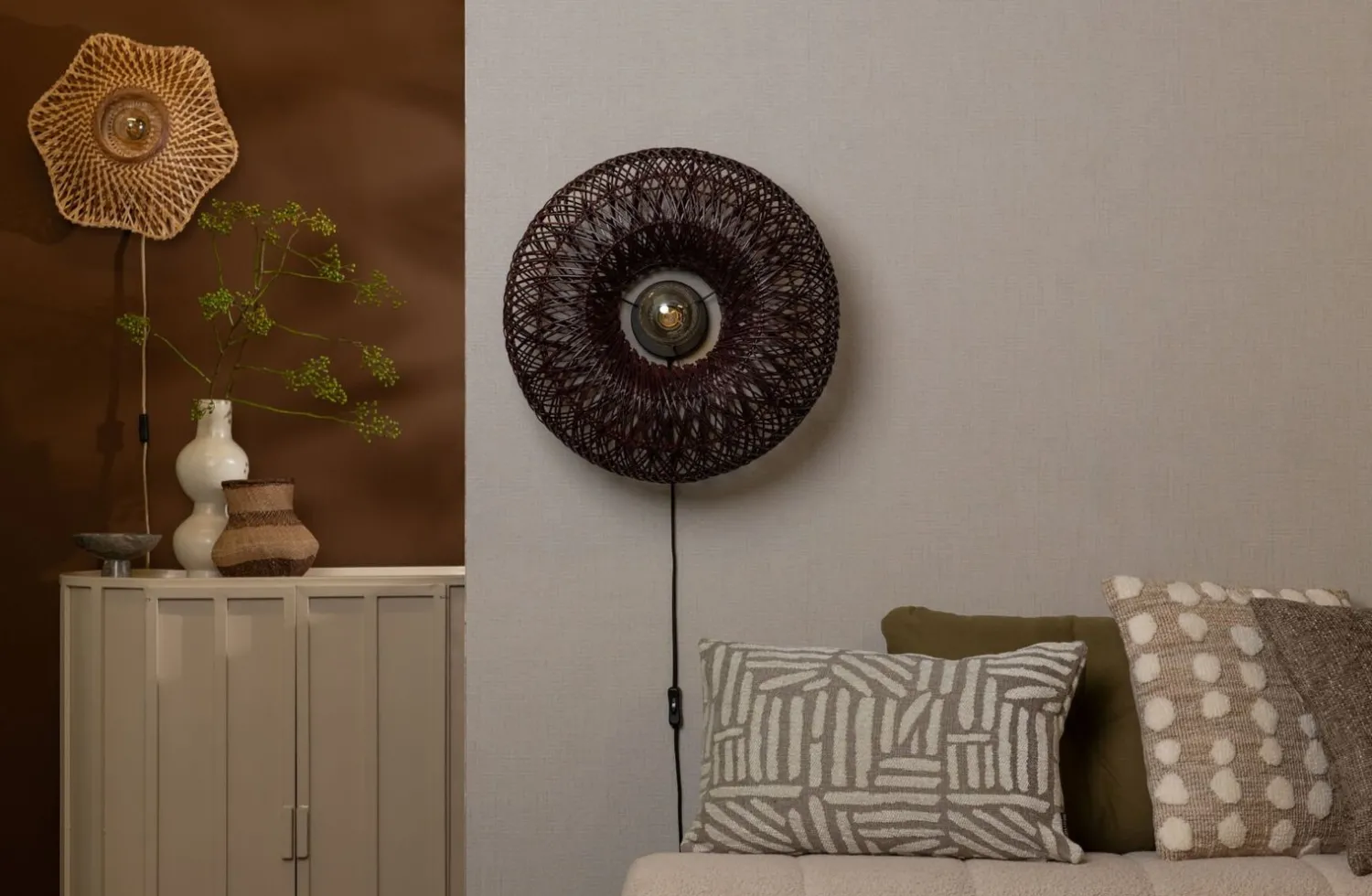 Wandlampen|Wandlampen-Good&Mojo Arizona Wandlamp Burgundy