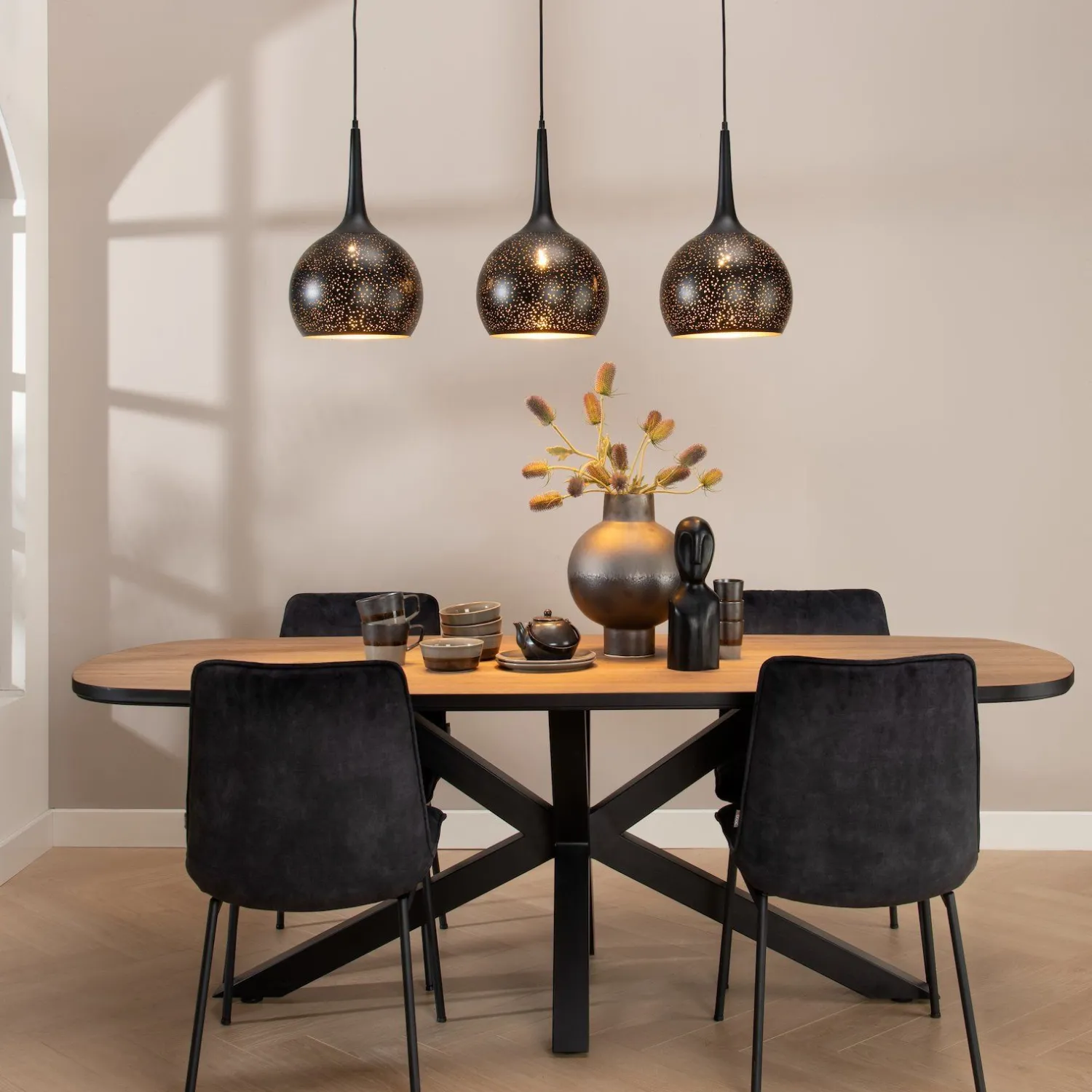 Hanglampen|Hanglampen-COCO maison Arjen Hanglamp Zwart, Goud