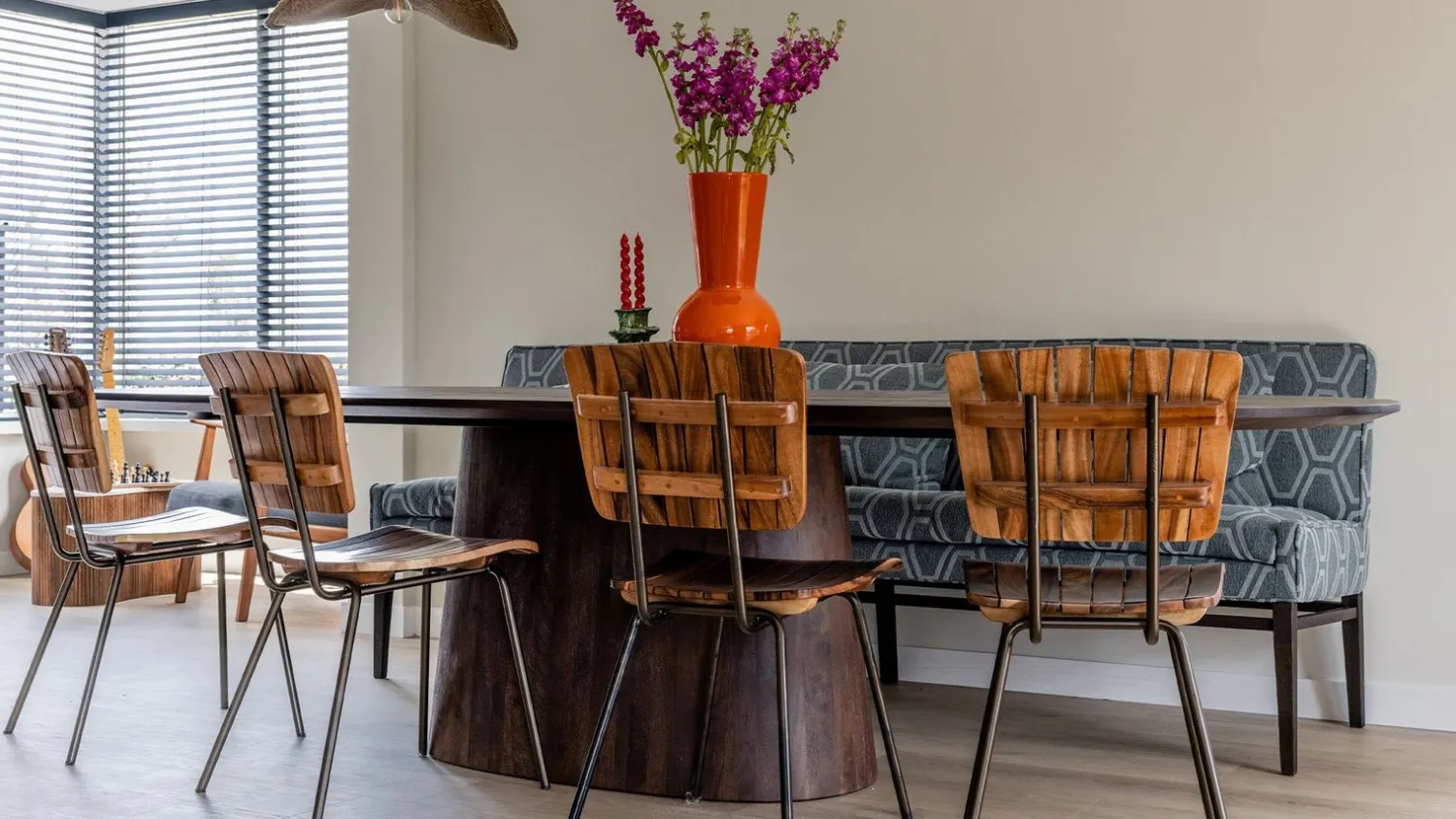 Houten Eettafels|Ovale Eettafels-Eleonora Aron Eettafel Bruin