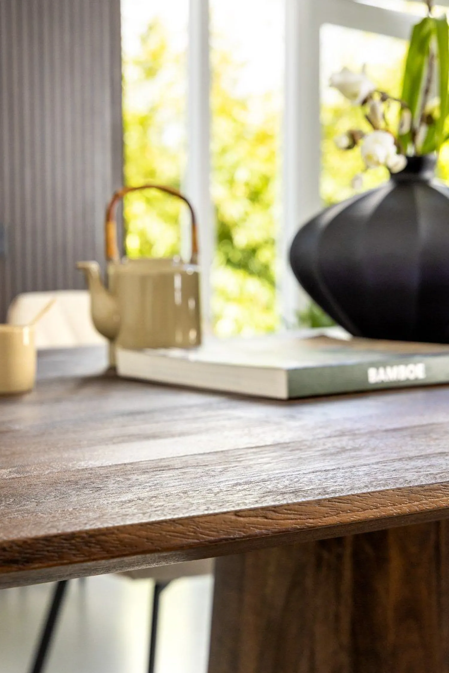 Houten Eettafels|Ovale Eettafels-Eleonora Aron Eettafel Bruin
