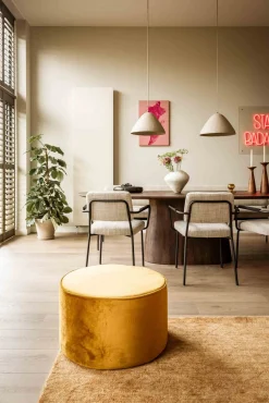Houten Eettafels|Ovale Eettafels-Eleonora Aron Eettafel Bruin