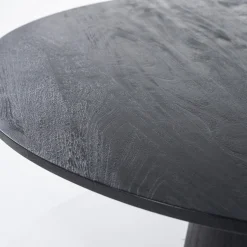 Houten Eettafels|Ronde Eettafels-Eleonora Aron Eettafel Zwart