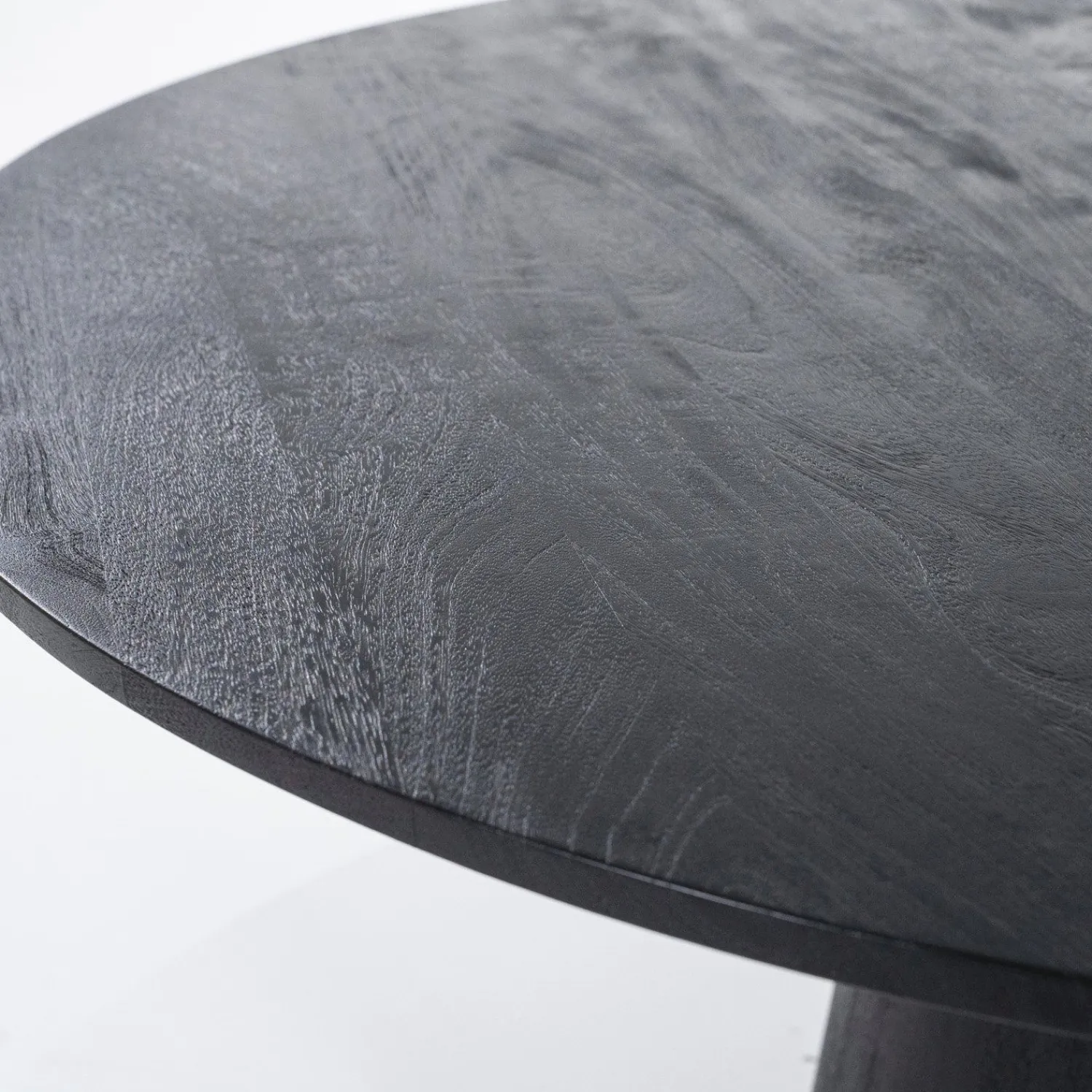 Houten Eettafels|Ronde Eettafels-Eleonora Aron Eettafel Zwart
