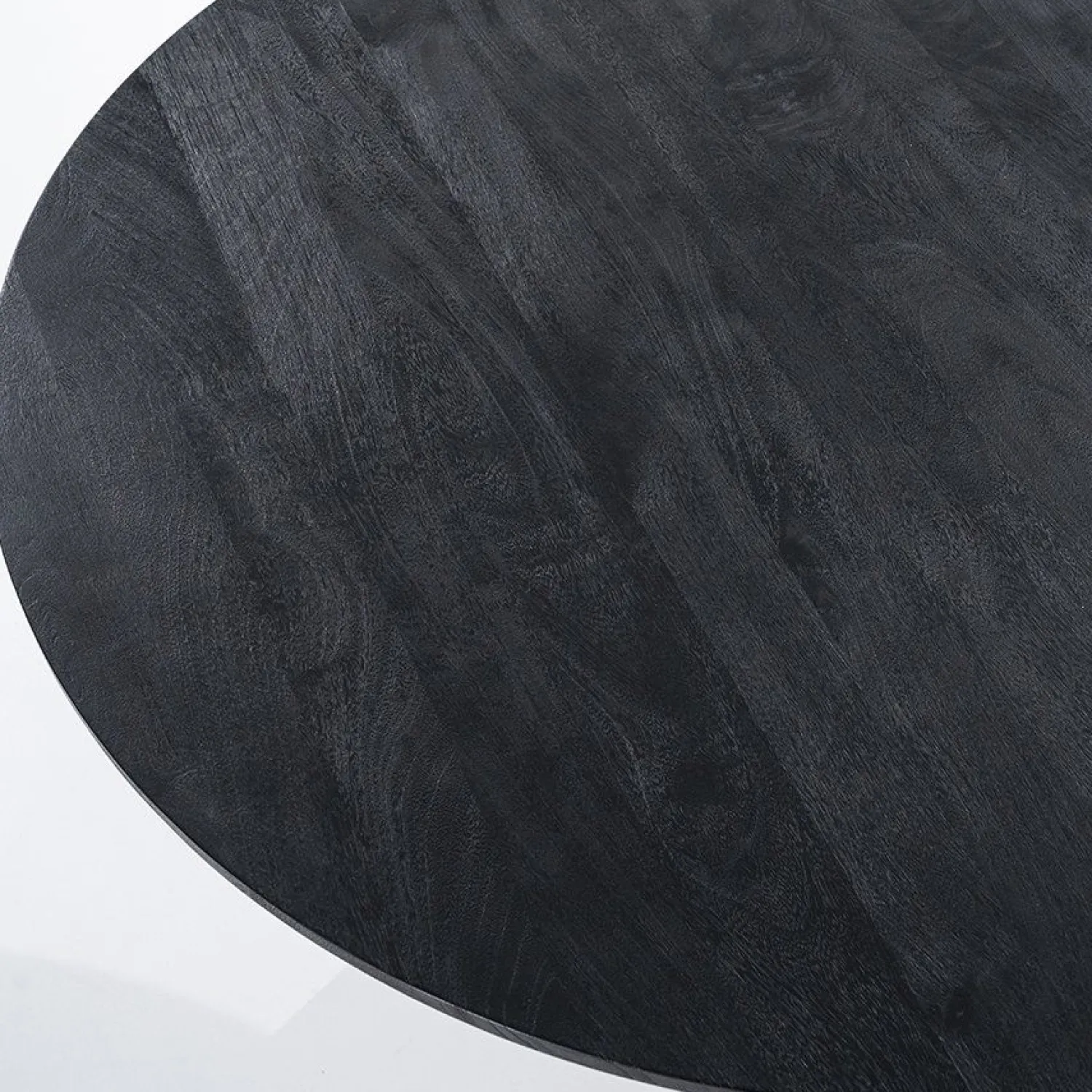 Houten Eettafels|Ronde Eettafels-Eleonora Aron Eettafel Zwart