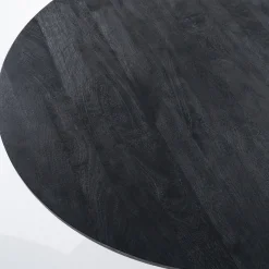 Houten Eettafels|Ronde Eettafels-Eleonora Aron Eettafel Zwart