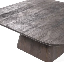 Houten Salontafels|Vierkante Salontafels-Eleonora Aron Salontafel Bruin