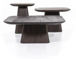 Houten Salontafels|Vierkante Salontafels-Eleonora Aron Salontafel Bruin