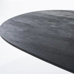 Houten Eettafels|Ovale Eettafels-Eleonora Aron Eettafel Zwart