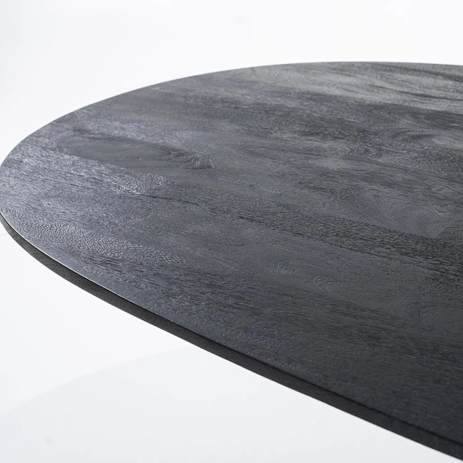 Houten Eettafels|Ovale Eettafels-Eleonora Aron Eettafel Zwart