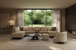 Vierkante Salontafels-Hofstede Raanhuis Arona Salontafel Light Brown