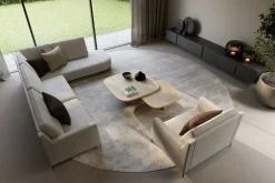 Vierkante Salontafels-Hofstede Raanhuis Arona Salontafel Light Brown