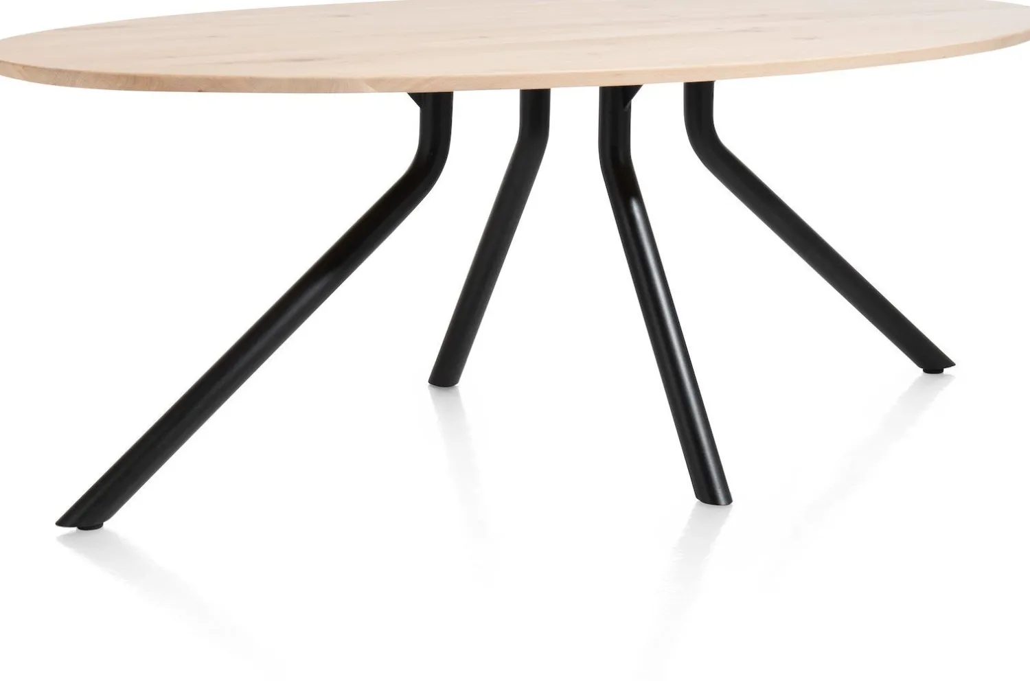Houten Eettafels|Ovale Eettafels-XOOON Arvada Ellips Eettafel Natural