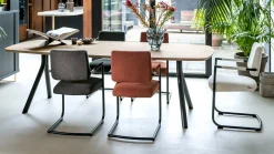 Houten Eettafels|Ovale Eettafels-XOOON Arvada I Ovaal Eettafel Natural