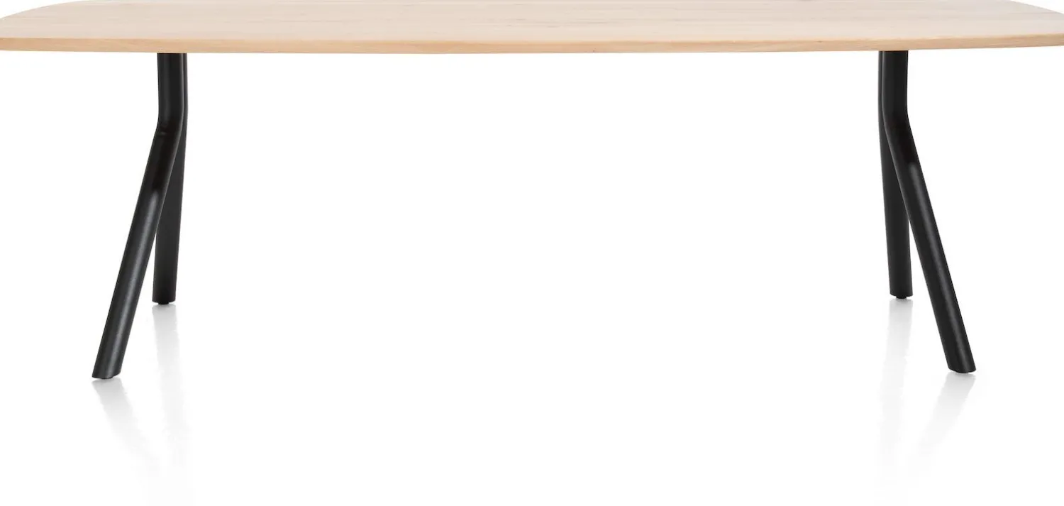 Houten Eettafels|Ovale Eettafels-XOOON Arvada I Ovaal Eettafel Natural